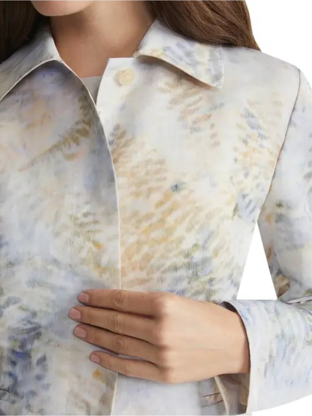 LAFAYETTE 148 NEW YORK Abstract Print Jacket